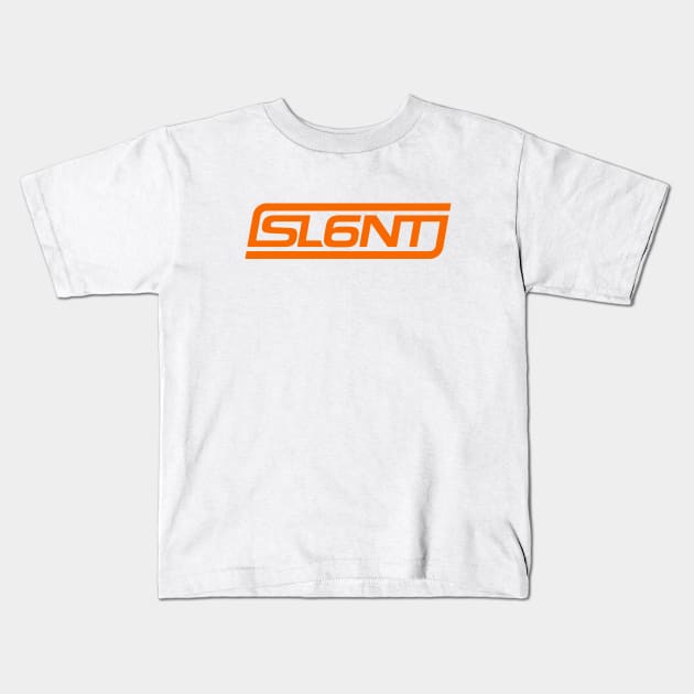 Slant 6 Icon (Orange) Kids T-Shirt by jepegdesign